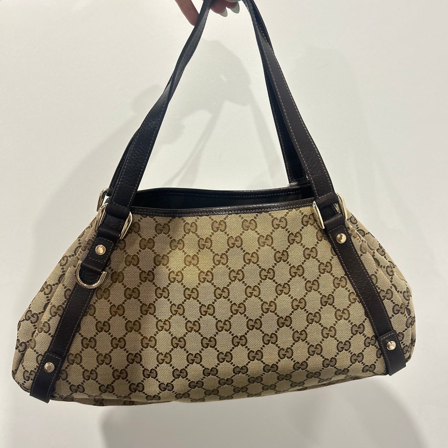 (2007) GUCCI sac Abbey tote GG