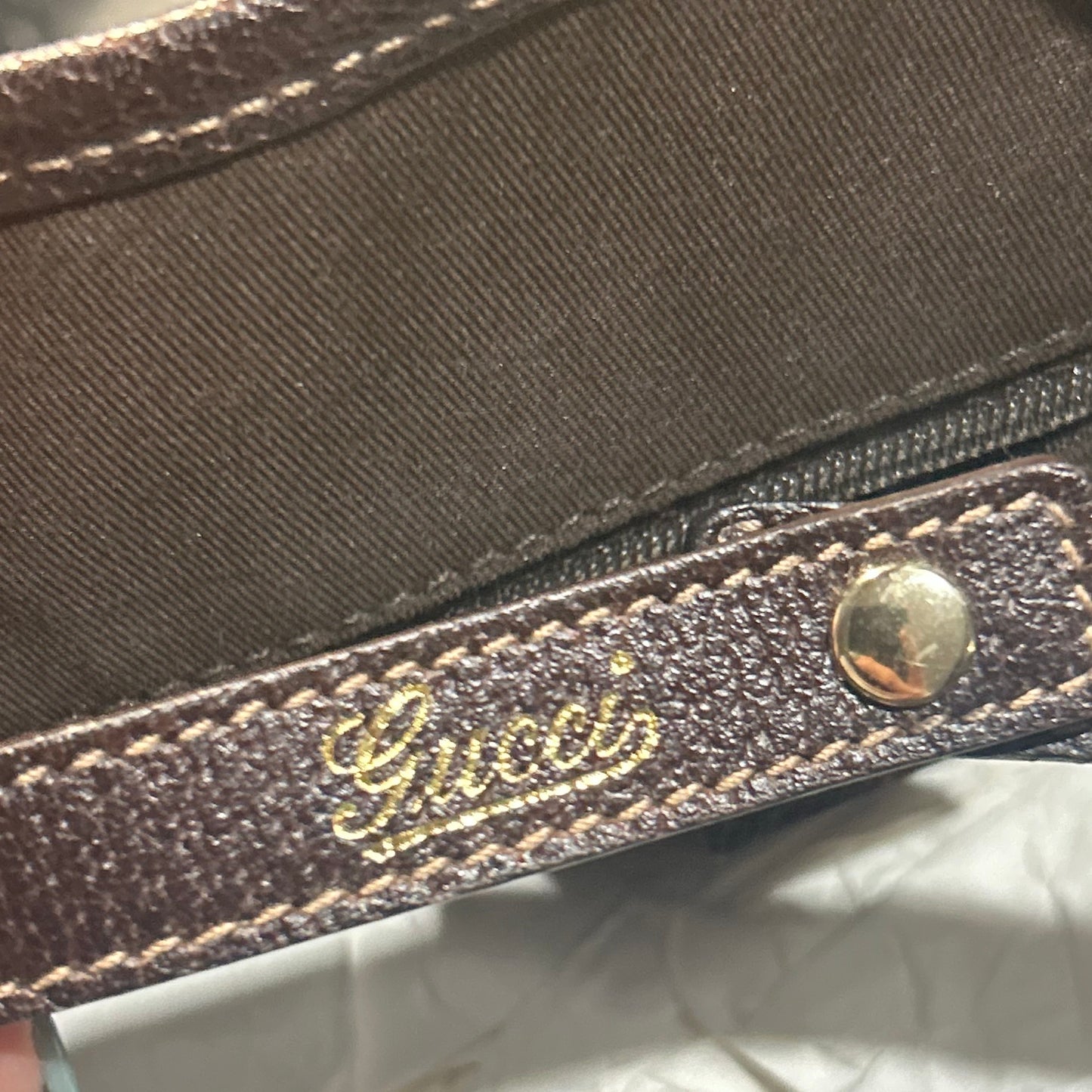 (2007) GUCCI sac Abbey tote GG