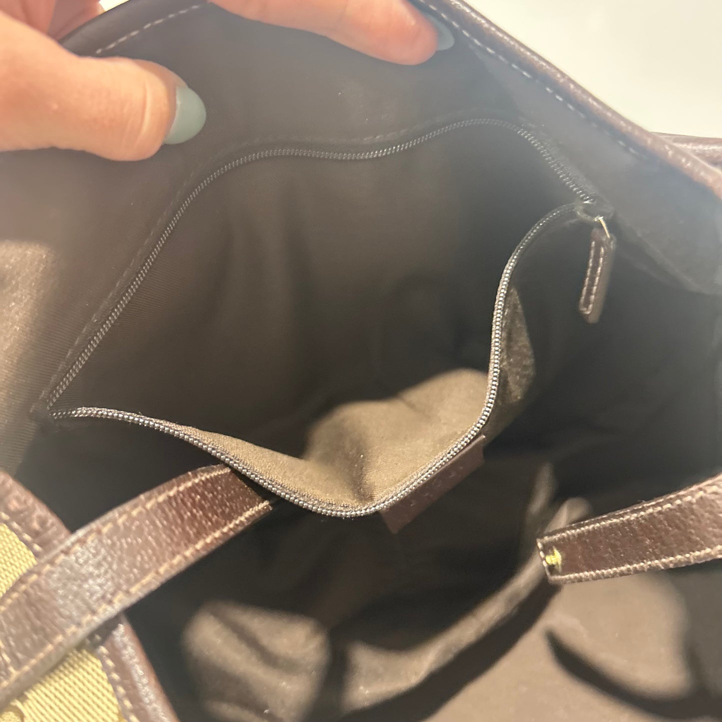 (2007) GUCCI sac Abbey tote GG