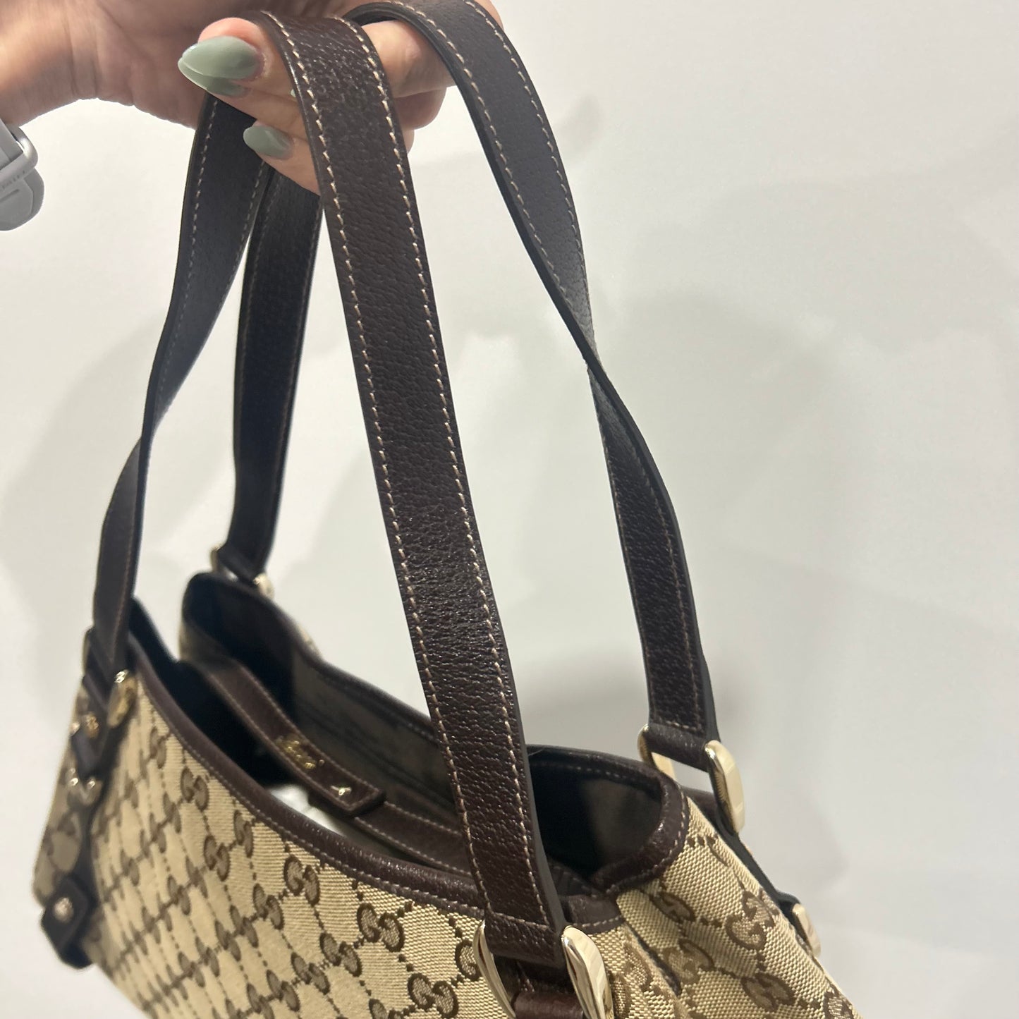 (2007) GUCCI sac Abbey tote GG