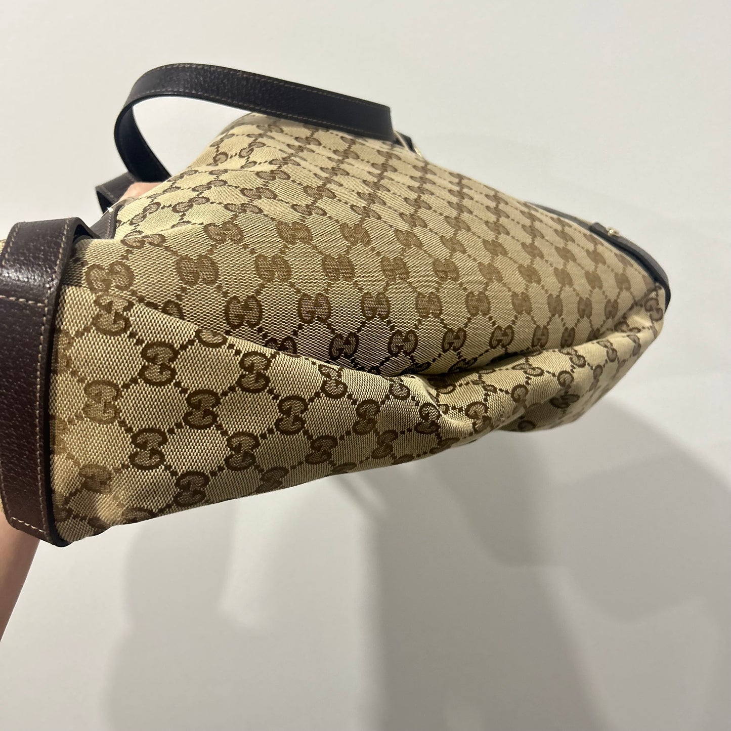(2007) GUCCI sac Abbey tote GG