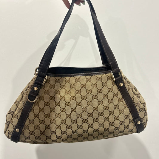 (2007) GUCCI sac Abbey tote GG