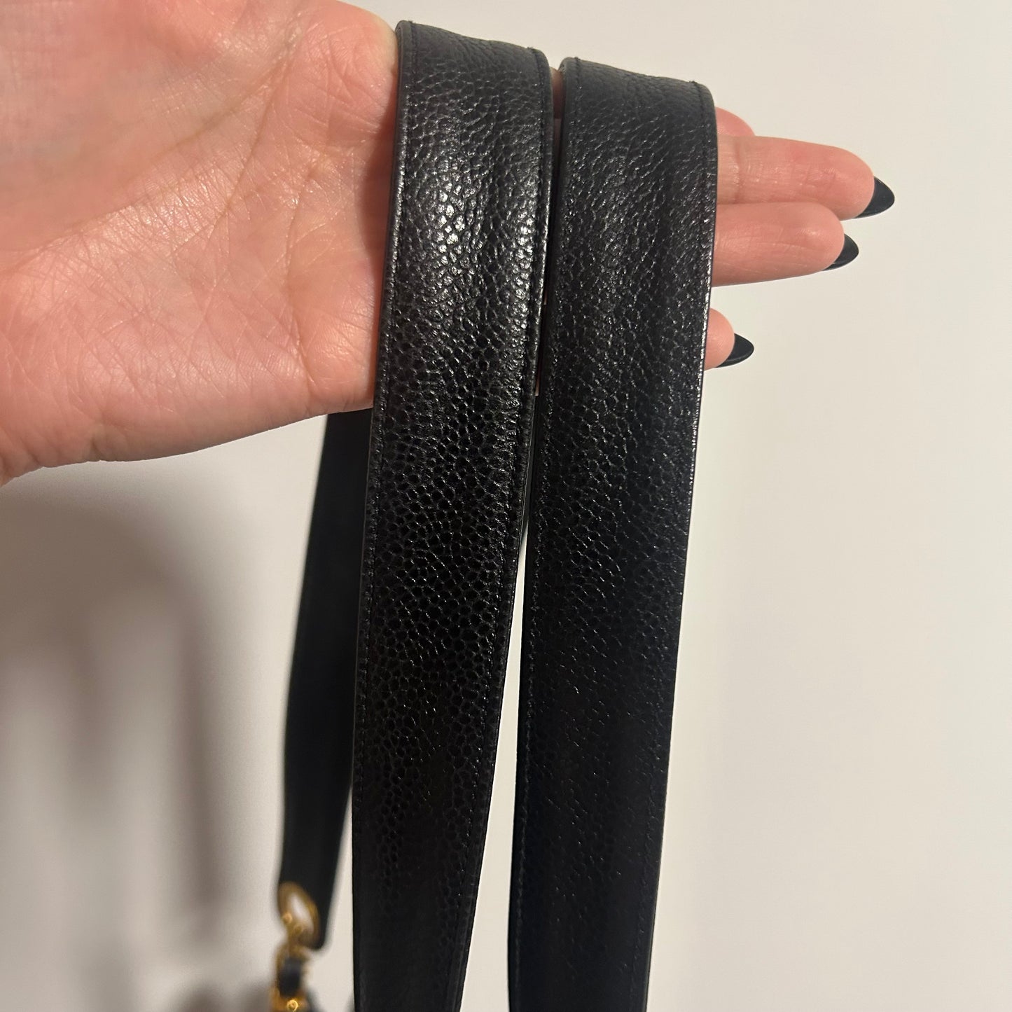(1994) CHANEL Caviar Leather bag Triple coco CC