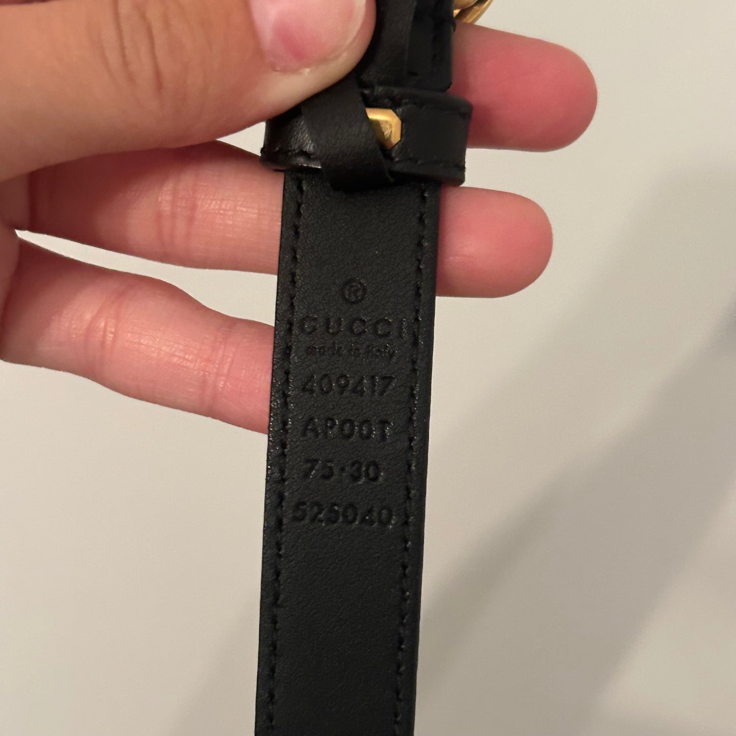 GUCCI Ceinture mini GG marmont
