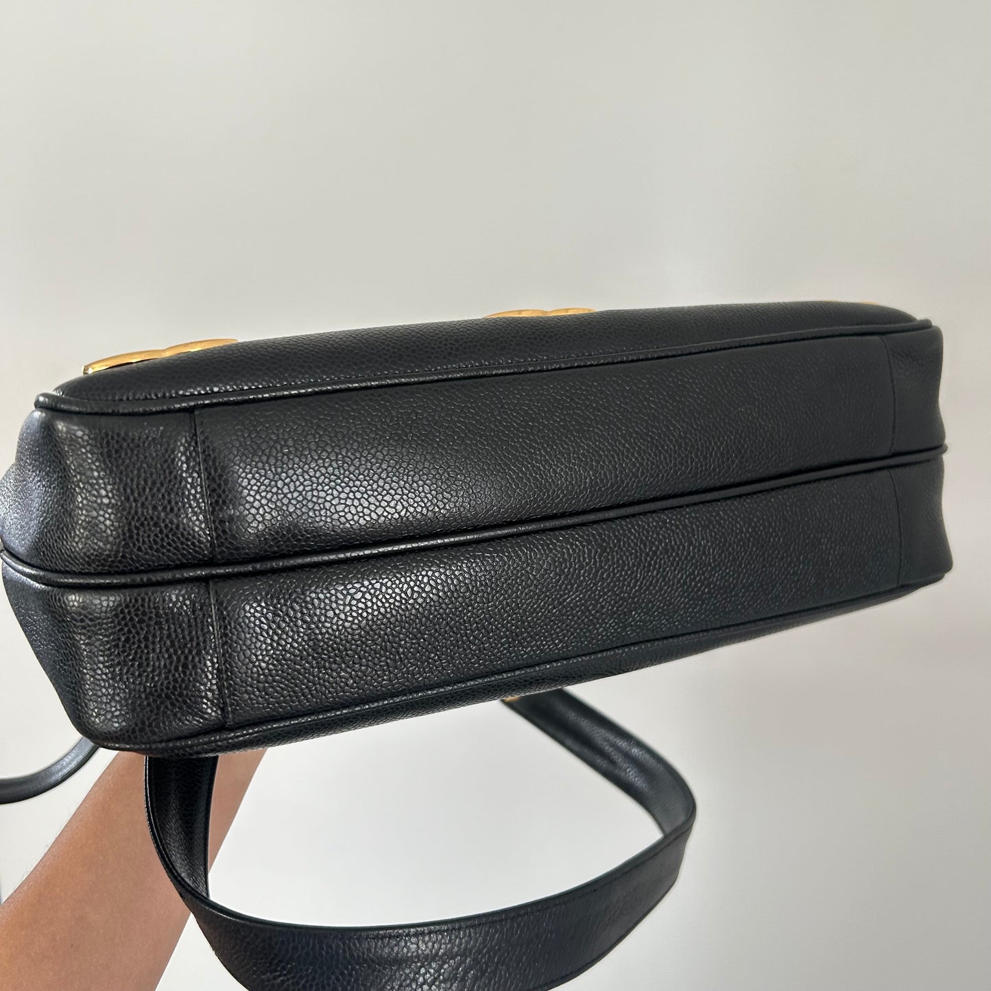 (1994) CHANEL Caviar Leather bag Triple coco CC