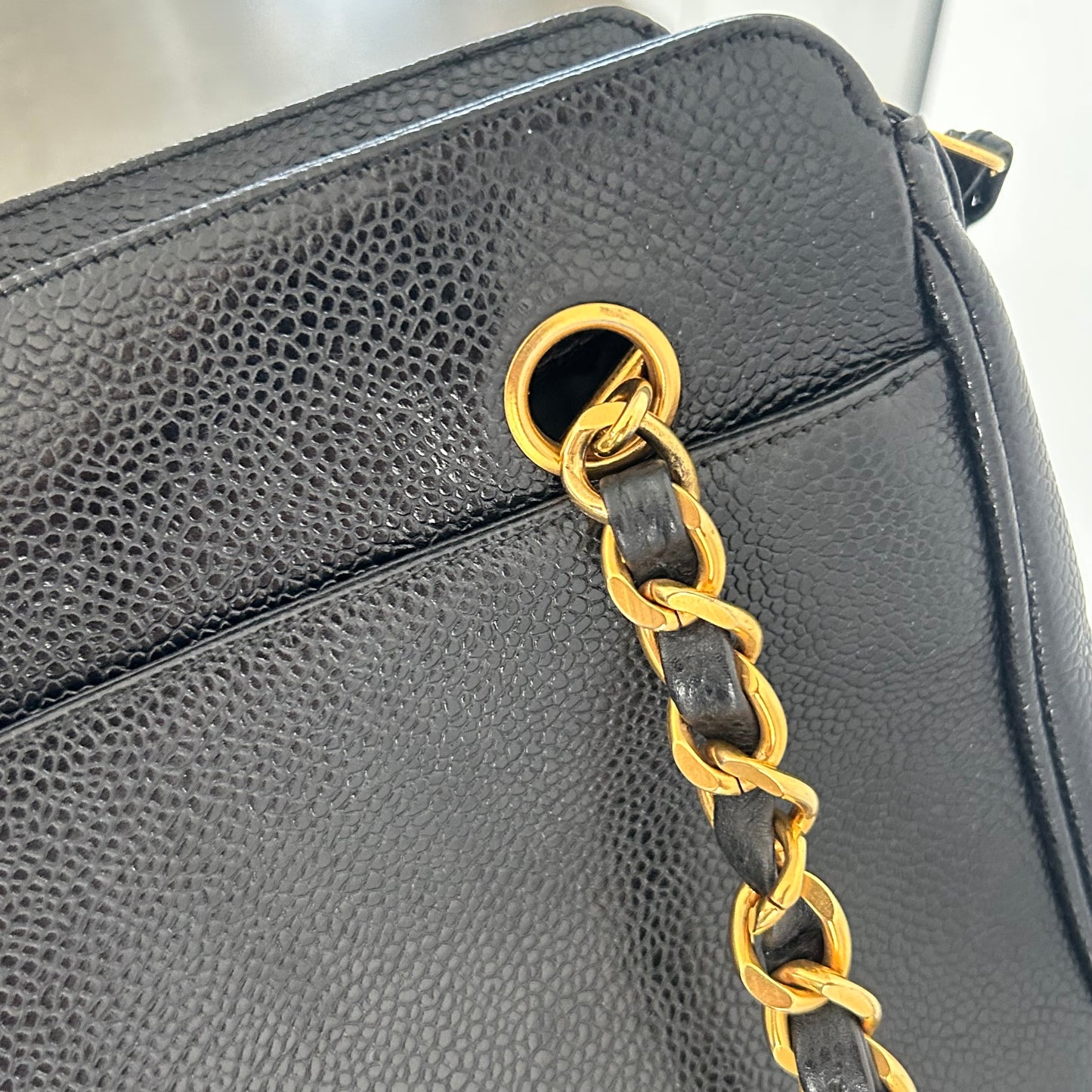 (1994) CHANEL Caviar Leather bag Triple coco CC