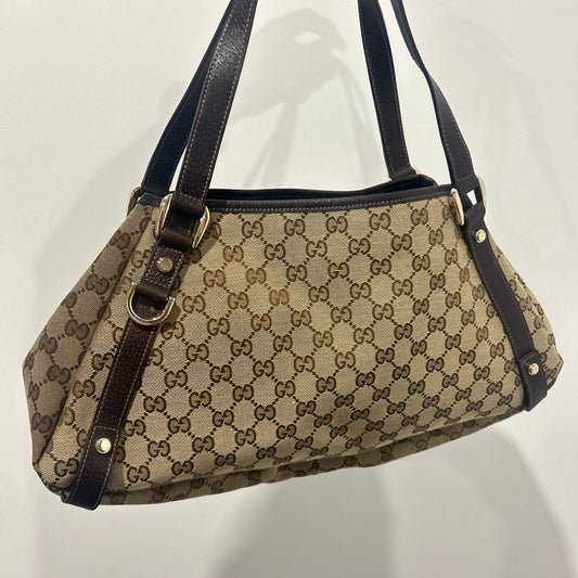 (2007) GUCCI sac Abbey tote GG
