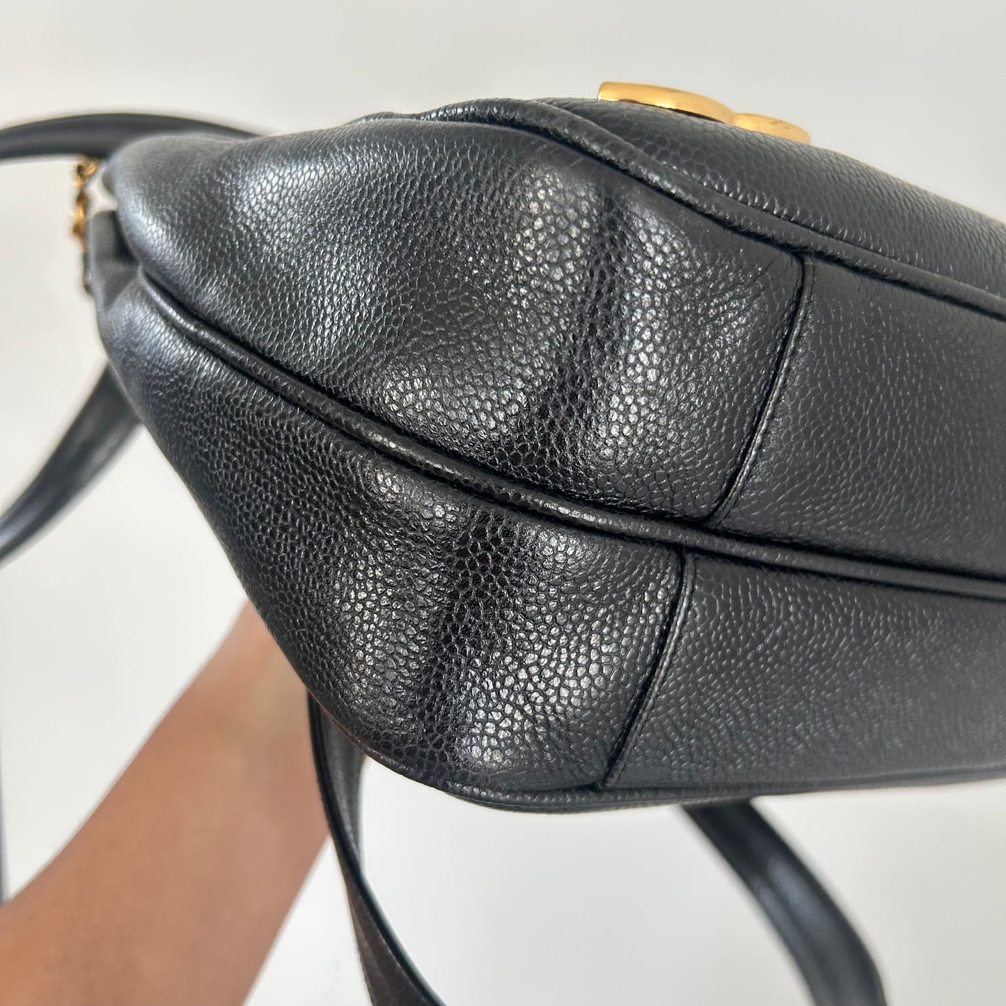 (1994) CHANEL Caviar Leather bag Triple coco CC