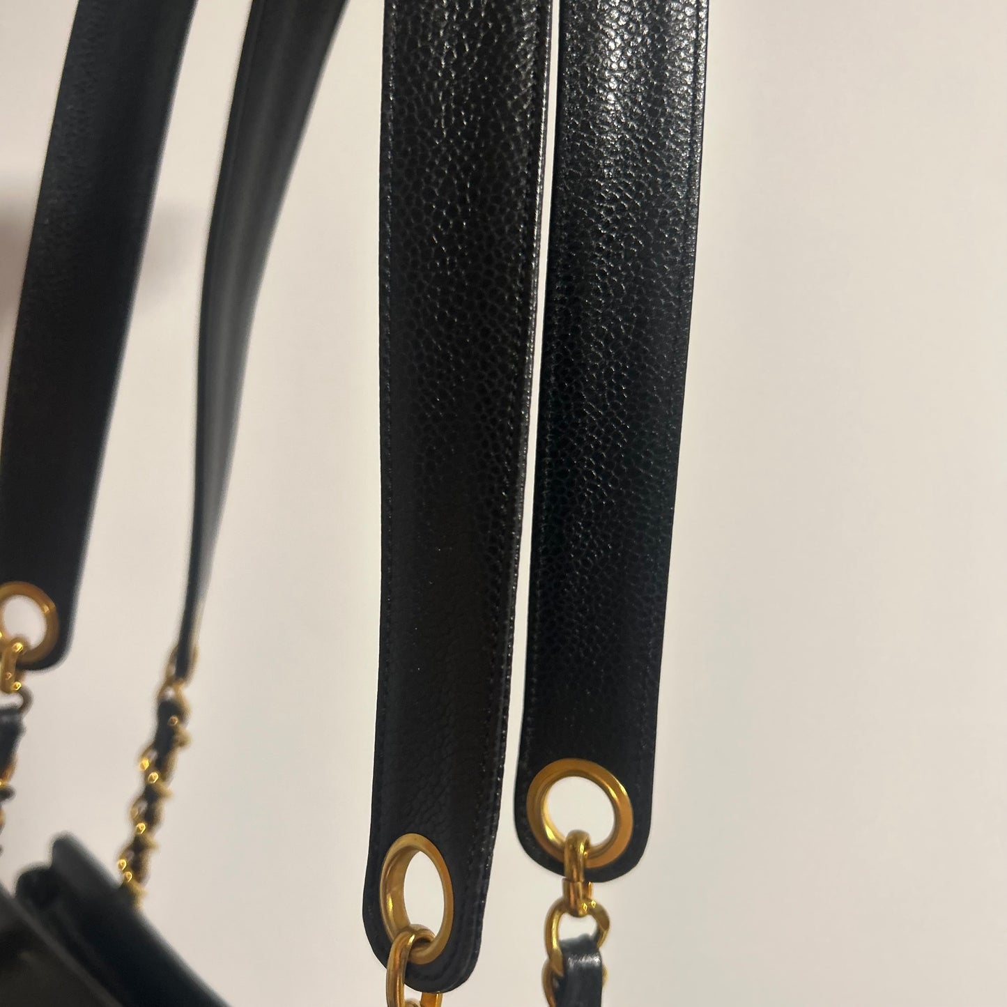(1994) CHANEL Caviar Leather bag Triple coco CC