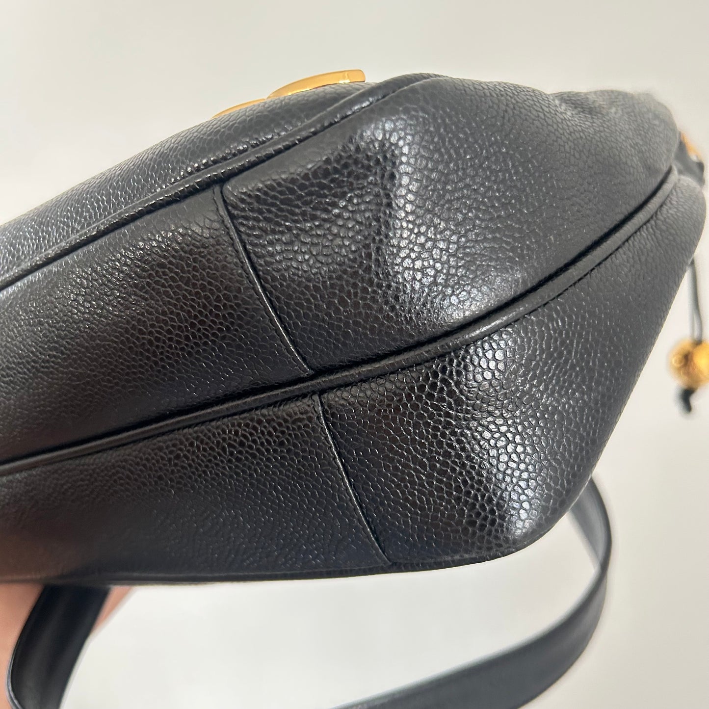 (1994) CHANEL Caviar Leather bag Triple coco CC