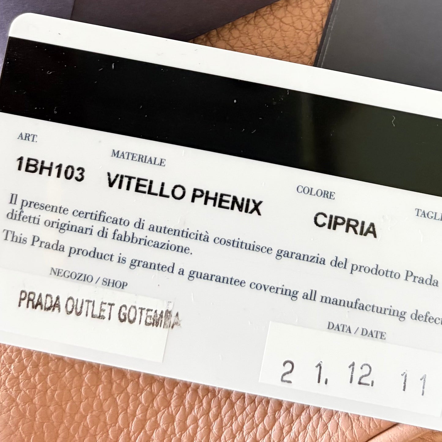 (2021) PRADA Vitello Phenix